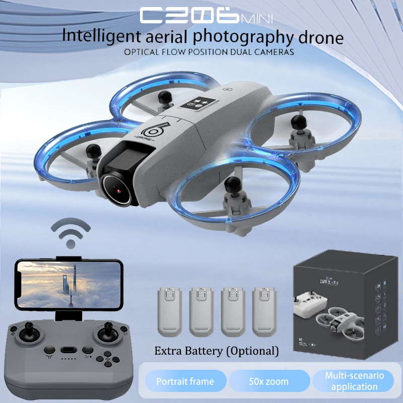 Drone Camera Night Vision - CZ06 Mini RC Quadcopter Drone -