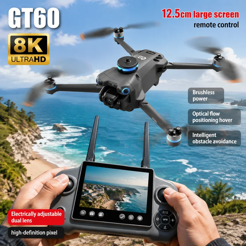 Drone Camera Night Vision - NOWY MINIDRON GT60 Z PODWÓJNYMI KAMERAMI